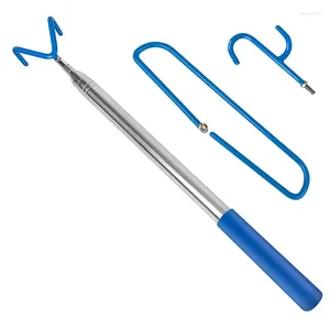 Golfträning AIDS DISC RETRIEVER POLE MED 3 HOOKS TELESCOPING ACCCHORTOURS TOOL EXDERABLE GRABBER 1,4 ft till 16ft