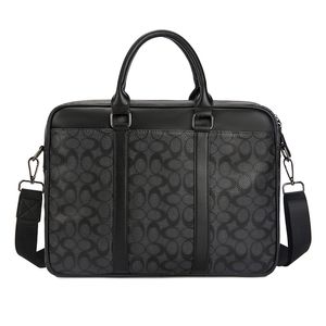 Klasyczna wersja mężczyźni teczka profesjonalna torba designerska skórzana biznes nadrukowane miękkie torby laptopa miękkie podróże