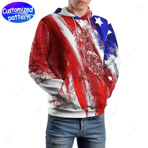 Designer Men hoodies Sweatshirts America Custom Mönstrade lösa dubbla mössor alla tryckta som hoodies grossist hoodie herrkläder kläder stor storlek S-6xl