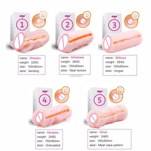 Vibrators Silicone Sucking Male Masturbator For Man Item 5 Types Pocket Realistic Vagina Real Pussy Penis Pump Erotic Sex Toys For Men