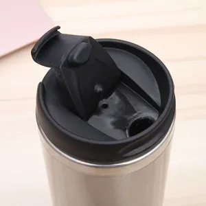Vattenflaskor DIY 450 ml kaffekopp Anpassad tryck med din logotyp Po Namn Text Thermos Tumbler för kontor dryck Håll kall och