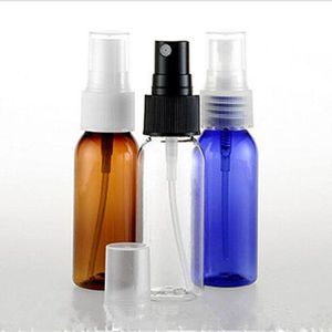 30 pz/lotto Bottiglie di Profumo Ambrato PET Atomizzatore Mini Bottiglia di Plastica Trasparente 30ml Bottiglia Spray Da Viaggio E Bottiglia di Liquido Pompa Blu Nrrqn