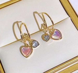 2024 Stud New Fashion Trend Unique Design Symphony Mermaid Ji Love C Ring Earrings Ladies Senior Jewelry Couple Birthday Gift Wholesale