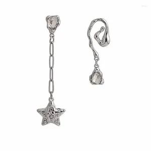 Dangle Earrings非対称スターTasselペンダントファッションスパイラルイヤースタッドパーティージュエリー