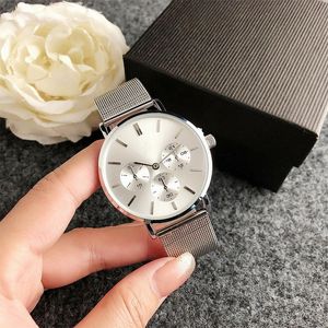 Relógio para mens três olhos relógio designer mulher com caixa movimento automático 40mm quartzo negócio de alta qualidade branco casual relógios montre de luxe