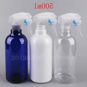 Recipiente de garrafa pulverizadora de gatilho de névoa fina de 500ml x 12 para cosméticos, produtos de limpeza domésticos, produtos de limpeza de vidros domésticos, produtos de banheiro Fhbdq