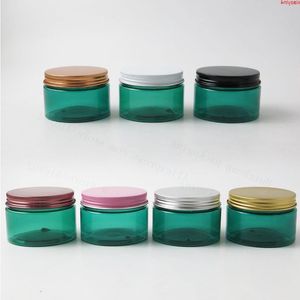 120g 4oz blue pet jar with aluminum lid plastic Cosmetic containers make up bottle 20pcshigh qualtity Dlvnw