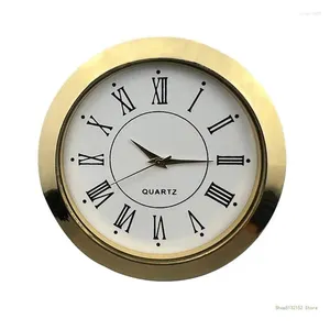 Klocktillbehör QX2E Mini Clock Insert 55mm Round Fit-up Movement Miniature Roman