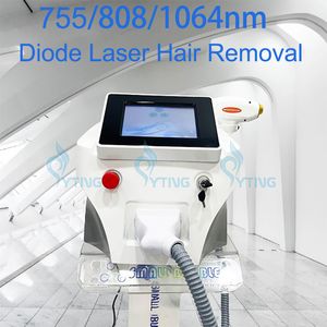 Dispositivo per la depilazione del depilatore laser a ghiaccio a diodi 755nm 808nm 1064nm Epilatore laser per ringiovanimento della pelle a tripla lunghezza d'onda