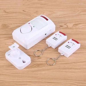 Alarm Systems 105db Wireless Infrared Detector 110° Detection Range Remote Control PIR Motion Sensor With Two Controls