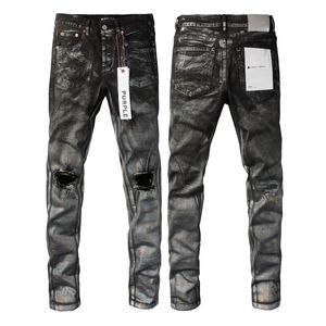 Jeans viola da donna firmati jeans da uomo jeans di alta qualità strappati slim fit pantaloni da motociclista da uomo moda uomo design streetwear jeans slim taglia 508