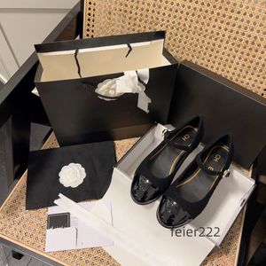 França paris designer de luxo preto ballet flats sapatos mulheres marcas acolchoadas couro genuíno deslizamento na bailarina dedo do pé redondo senhoras vestido sapatos canal