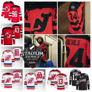 Timo Meier 2023 Stadium Series "Devils" Jersey Luke Hughes Jack Hughes Jesper Nico Hischier Bratt Dawson Mercer Dougie Hamilton New Jersey Toffoli Smith Lazar