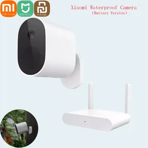 Xiaomi Mijia App IP65 Su Geçirmez 5700mAH Pil Akıllı Açık IP Kamera HD 1080P Kablosuz Güvenlik Kızılötesi Gece Görüş Cam