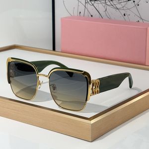 Modern güneş gözlükleri Kadın Gözlükler Yeşil Güneş Gözlüğü Avrupa Amerikan Amerikan zarafeti Günlük moda iyi malzeme tam çerçeve gözlükleri kare tasarımcı tonları uv400