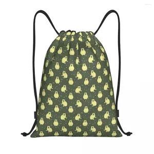 Shopping Bags Custom Capybara Pattern Print Drawstring For Training Yoga Backpacks Men Women Sports Gym Sackpack