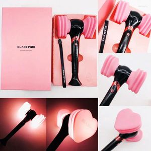 Night Lights Official BLACK PINK LightStick Concert Light Glowing Hammer Glow Stick JISOO Lisa JENNIE Fan Gift Shiny LED Novelty Toy