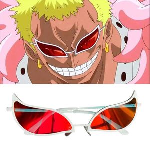 Parti Malzemeleri Donquixote Doflamingo Glasses Cosplay Anime PVC Güneş Gözlüğü Komik Noel Hediyesi Kadınlar İçin Sahne Sahibi