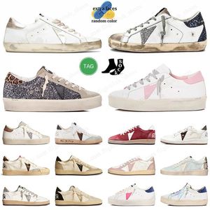 Superstar Casual Shoes Złote Hi-Star Designer Buty Star Włoch Marka Sneakers Ball Stars Luksusowe białe, brudne srebrne różowe królewskie budy