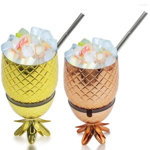 Tassen 500 ml Ananas Tassen Tumbler Weinglas 3 Farben Cocktail Trinken Winebowl Uice Bier Bar Werkzeuge