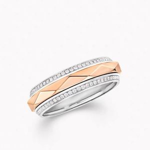 anello per uomo Anello di fidanzamento Moissanite Argento 925 per donna diamante Set con diamanti riproduzioni ufficiali marchio di moda con scatola 007