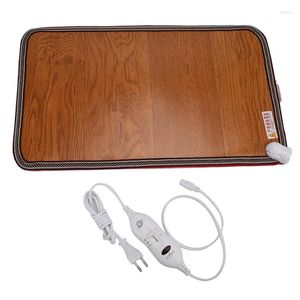 Carpets 60W PU Heating Foot Mat Warmer Electric Pads Feet Leg Carpet Thermostat Warming Tools For Home Office