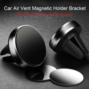 Mobiltelefonmonterare Holders Universal Magnetic Car Phone Holder Stand i bil för X Magnet Air Vent Mount Cell Mobiltelefon Support GPS YQ240130