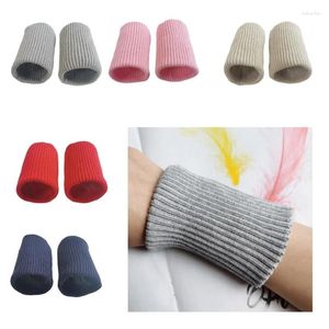 Knee Pads Detachable Ribbed Wrist Cuffs For Shirt Girls High Elastic Wristband Decorative Sleeves Winter Coat Jackets Sewing Accessories