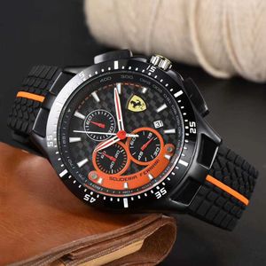 ستة إبرة وظيفة الكاملة chronograph حزام RASS MENS FARAH العلامة التجارية غير رسمية Second Watch8P3Q