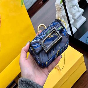 Fanny Packs Designer Pendant Bags Women Shoulder Card Holder Female Tie Dye Mini Coin Purses with Thin Chain 2203072500