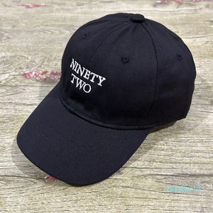 Ball Caps Freen becky Same Letter Hat Embroidered Cotton Pure Black Baseball Cap Breathable Sun Visor Protection