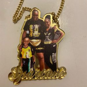 Colares Vishowco Nome personalizado Colar de imagem para crianças Gollo pendente de imagem personalizado gravada para homens Presentes personalizados