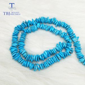 Gemstones TBJ ,Natural American turquoise loose beads for DIY gemstone jewelry,design for your jewelry,price for one strand