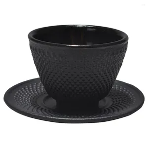 Cups Saucers Iron Tea Cup Glasses Retro Style Teacup Traditional Home Chinese Cast For Drinking Office Teacups