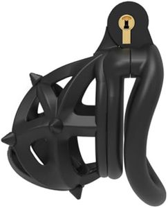 Male Chasity Cage Small Cock Cage Penis Cage Chastity Lock Sissy Chastity Devices BDSM Bondage Sex Toy (M,B)