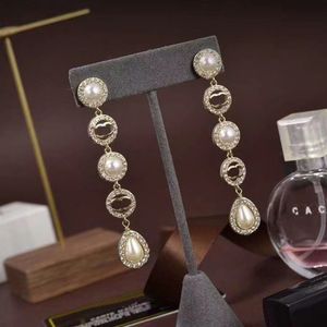 T GG Boutique Luxury Chains Earrings Womens Designer Gifts Earrings High Quality Love Charm Jewelry Dangle Earring With Box Fashion Style Earrings