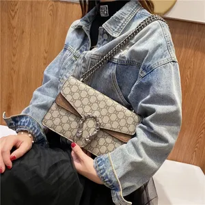 Designerka torba na ramię torebki skórzane torby kobiety luksusowe torby krzyżowe torba łańcuchowa