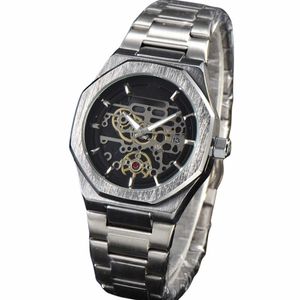 شريط الصلب البسيط AP Three Needle Quartz Mens Watch Small