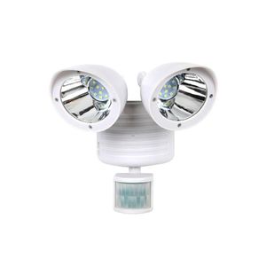 Lâmpadas de parede ao ar livre 22 LED Detector de segurança dupla Solar Spot Light Motion Sensor Floodlight White259h