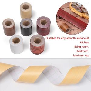 Wallpapers auto-adesivo PVC impermeável madeira cintura papel de parede sala de estar linha rodapé decalques de vinil rodapé borda de canto adesivos