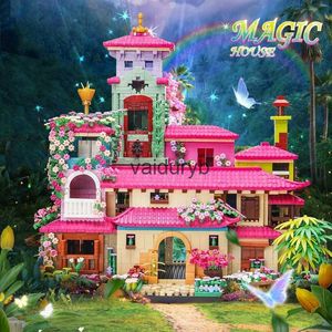 Blockerar Magic Flower House Building Toys 3600st Creative Model for Girls Diamond Bricks Kids Birthday Giftvaiduryb