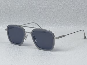 Novos óculos de sol de design de moda 006 quadros quadrados vintage popula estilo UV 400 Proteção Eyewear ao ar livre com estojo