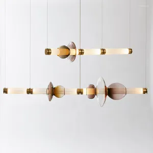 Lâmpadas pendentes Canadá Designer Luzes Restaurante Cozinha Sala de estar Vidro LED Suspensão de Teto Decoração