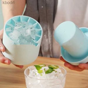 Glassverktyg Ice Boll Hockey PP Mold Frozen Whisky Ball Popsicle Ice Cube Tray Box Lollipop Making Gift Kitchen Tools Accessories YQ240130