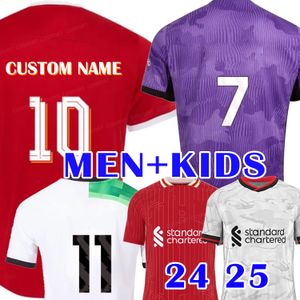 23 24 25 Soccer Jerseys Fan Football Kit Mac Kids Uniform Football Shirt Men Kids Kit