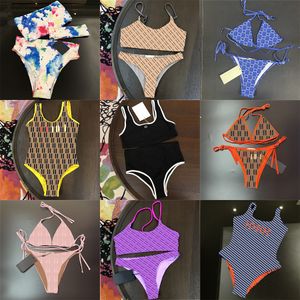 Luxury Printed Women badkläder Push Up Bikinis Designer Bikini Ställer in en bit baddräkt Sexig strandkläder baddräkt