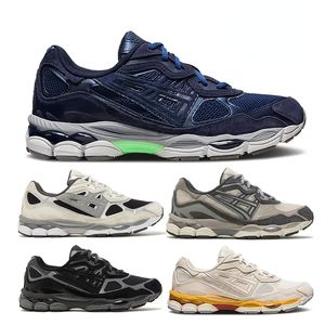 2024 designer top gel nyc scarpe da ginnastica maratona farina d'avena cemento marina acciaio grigio ossidiana crema verde bianco nero edera scarpe da ginnastica da trail all'aperto scarpe da corsa uomo donna