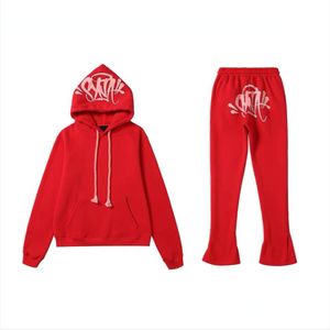 Topp 1 1 Designer Drill Syne World Hoodies and Pants Tracksuit Pure Cotton Sweatshirts Pullover Hooded Synaworld Fashion Street Hip Hop Set for Men and Women RH9974