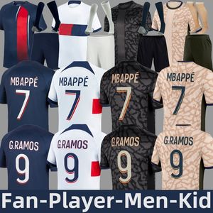 23/24 MBAPPE Fans Spielerversion Herren-Kinder-Fußballtrikots O. DEMBELE Home Away 3rd 4th Maillot de Foot Paris G.RAMOS HAKIMI ASENSIO Fußballtrikots VITINHA Fußballtrikot