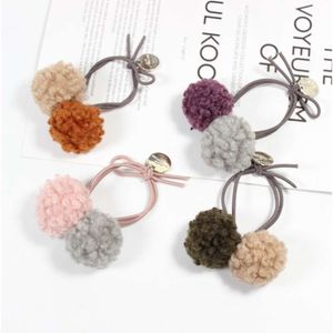 Korean Accessories Super Fairy Size Double Plush Loop Parent-child Hair Rope Ball Scalp Leather Cover